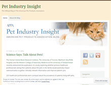 Tablet Screenshot of petindustryinsight.com
